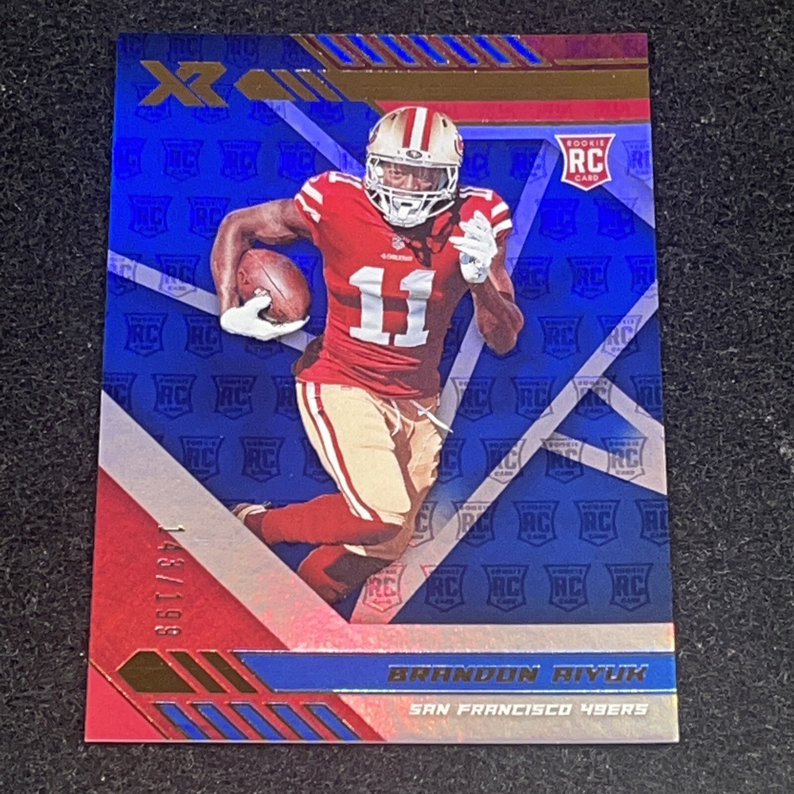 2020 Panini XR Blue #117 Brandon Aiyuk /199  ROOKIE RC 49ERS