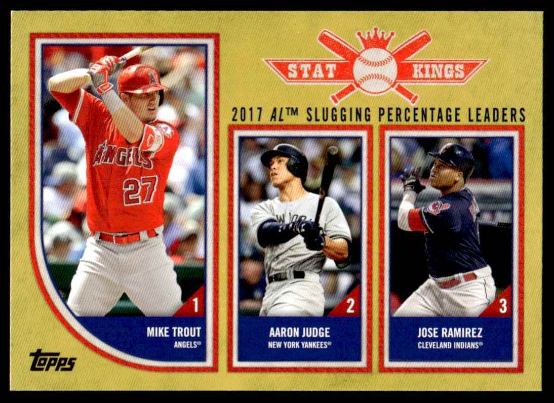 2018 Topps Big League GOLD Mike Trout/ Judge/Ramirez R62