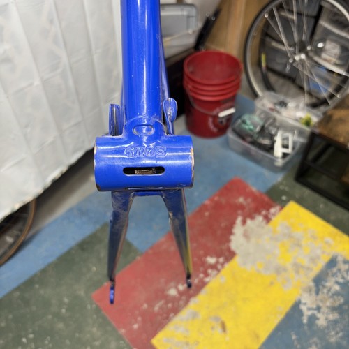 GIOS Super Record RAHMENSET blau 57cm C-T 80er Jahre super gebrauchter Zustand. - Bild 10 von 16