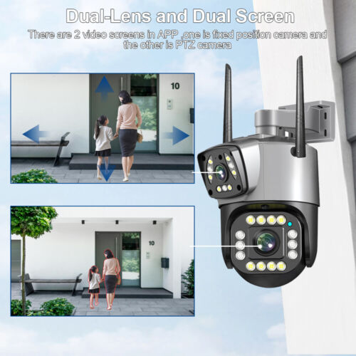 V380 pro Dual Lens Bullet PTZ Camera Wifi Wireless Camera Full Night Vision Cam - Bild 15 von 29