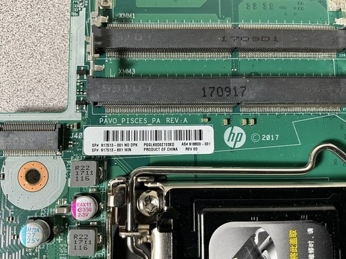 PLACA BASE GENIUNE FABRICANTE DE EQUIPOS ORIGINALES HP EliteOne 800 G3 Todo en Uno AIO Pantalla Táctil 917513-001 - Imagen 3 de 6