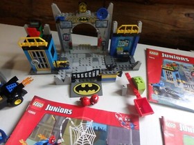 Lego Juniors Lot 10672 Batman 10665 Spider-Man & 10666 Digger 100% Complete