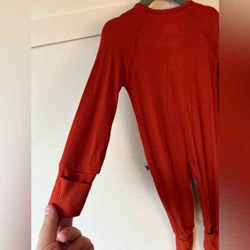 Brixton Phoenix NWT Baby Bamboo Ribbed Spice Zipper Romper Size 6-12 Months - Picture 10 of 14