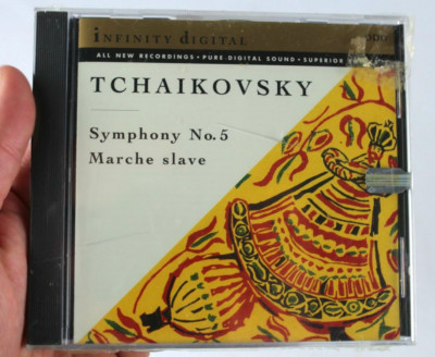 TCHAIKOVSKY SYMPHONY NO. 5 MARCHE SLAVE CLASSICAL MUSIC CD [NEW] *CRACKED CASE*