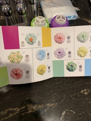 Russische Spritzspitzen 17 Stück Tortendekoration Zubehör mit Beuteln & Kupplungen - Bild 5 von 6