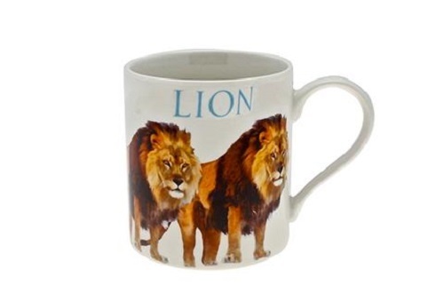 ANIMALS MUGS LION GORILLA ZEBRA TIGER CHEETAH ELEPHANT PANDA GIRAFFE FOX CHIMP - Picture 5 of 9