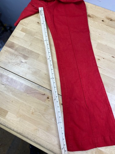 Revice Jeans Womens 32 Red Pleated Casual 32" Inseam 10389 - Picture 7 of 12