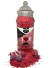 Raspberry Sherbet Novelty Jar I Love You 750gm + 4 Tongue Painter Lollies