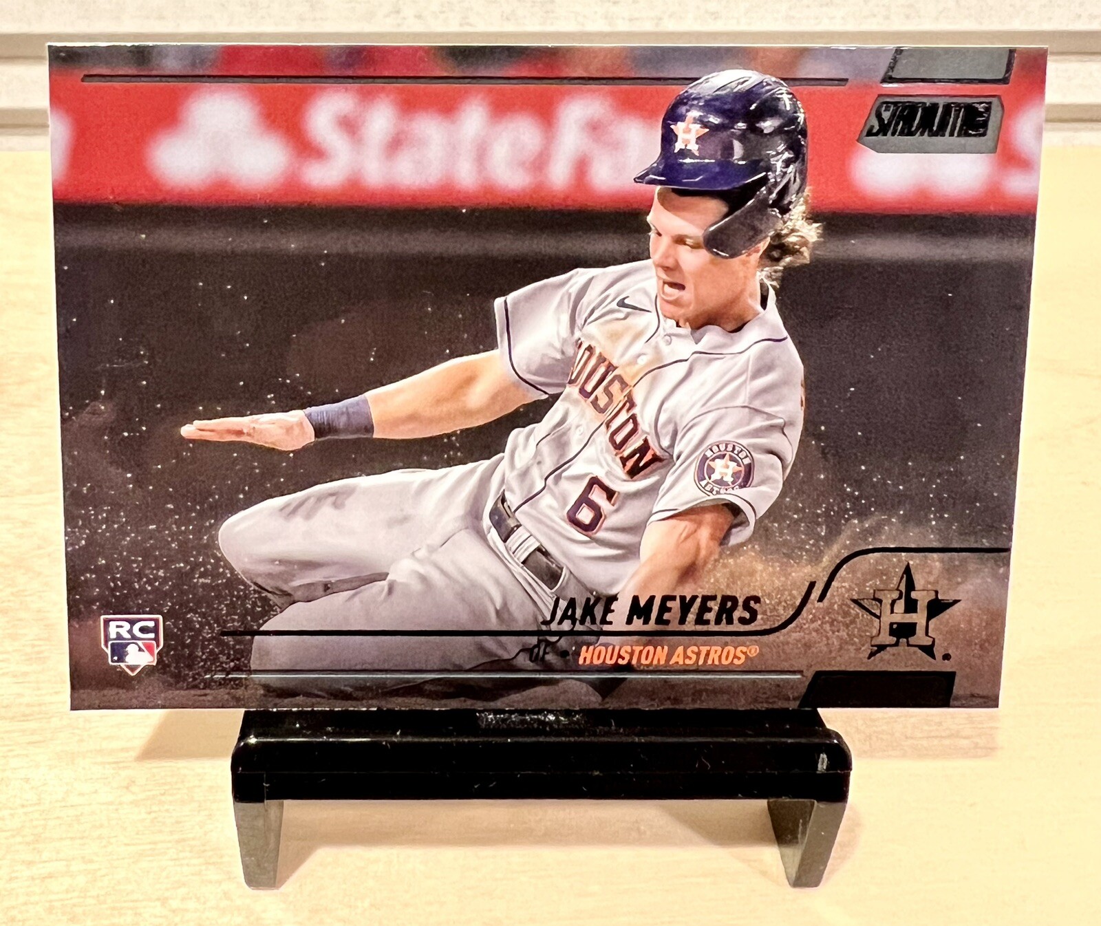 Jake Meyers 2022 Topps Stadium Club Rookie Card #249, Black Foil, Astros