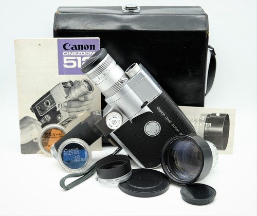 Canon Cine Zoom 512 mit Zubehör Doppel-/Normale 8 mm Cine Filmkamera #45K4 - Bild 1 von 24