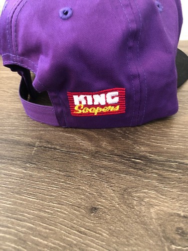 Cappello berretto snapback vintage Rockies MLB di BD&A viola King Soopers scritto anni 90 - Foto 4 di 6