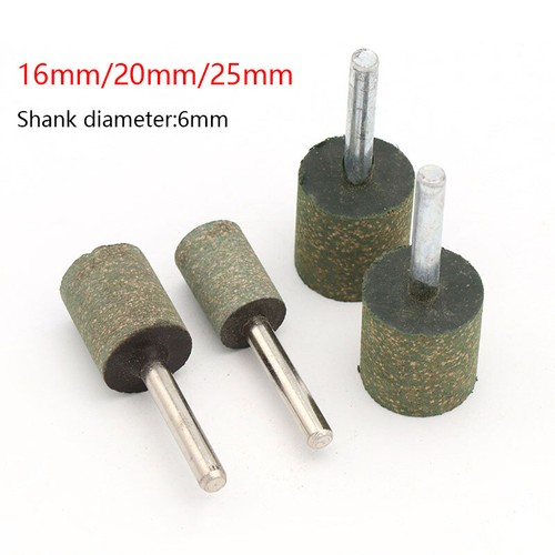 Rueda de cabeza de molienda con punta de piedra montada en sésamo abrasivo de vástago de 6 mm para Dremel nueva - Imagen 1 de 5