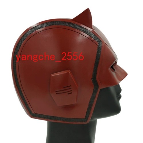 Daredevil Matt Murdock Cosplay Props PVC Helmet Red Mask Wearable Halloween NEW - Picture 4 of 5