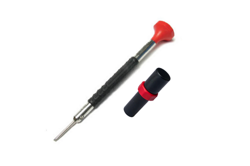 Bergeon 6899-AT-120 Ergonomic Watchmaker Screwdriver, 1.20mm, Red, Spare Blades - 第 3/20 張圖片