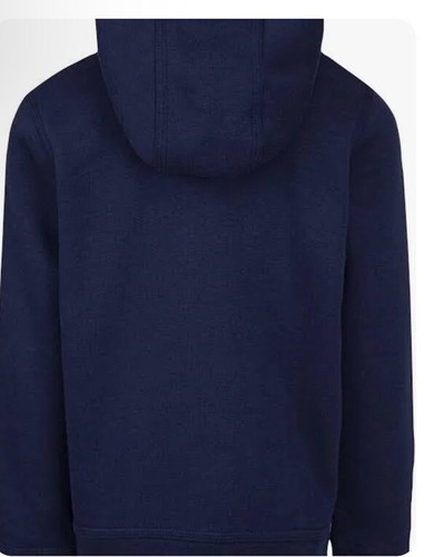 Nike Club Kids Fleece Full Zip Hoodie Navy Size 7 Large NWT - Picture 7 of 11
