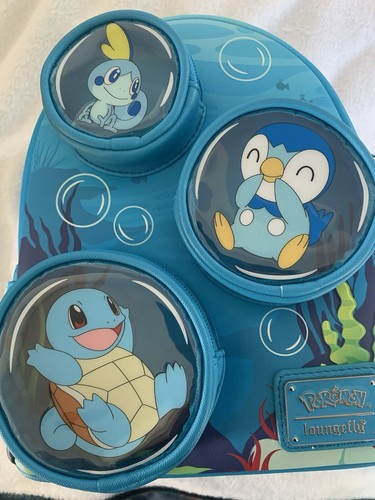 Loungefly Pokémon Underwater Bubbles Squirtle Mini Backpack Brand New With Tags - Picture 7 of 7