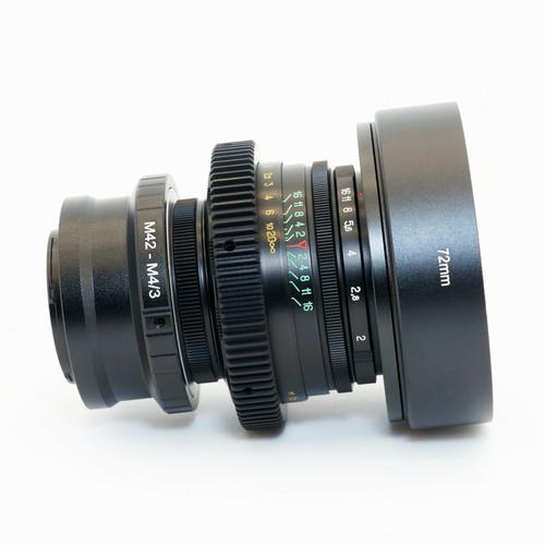 ⭐M4/3⭐ Juego de lentes Cine 37 58 85 Anamórficas Flare & Bokeh Purple, helios 44, MFT⭐ - Imagen 8 de 11