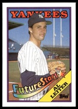 1988 Topps Baseball Card Al Leiter RC New York Yankees #18A