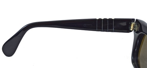 RARE 6201/51 PERSOL RATTI SUNGLASSES VINTAGE BLACK FRAME ITALY 60s SQUARED - Picture 15 of 20