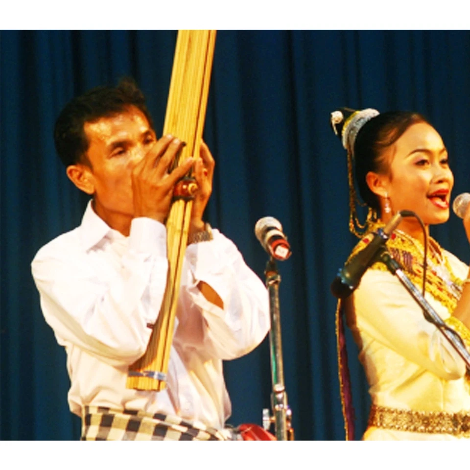 Khaen Bamboo Thai Isan Laos Mouth Organ Traditional #Dm Musicial Instrument - Image 2 of 4