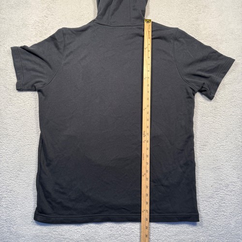 Under Armour Men's UA Rival Terry Short Sleeve Hoodie Tee Black size Large - Picture 5 of 6