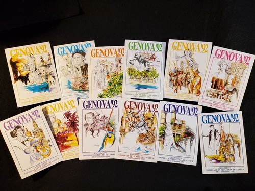 Chistopher Columbus Postkarte Jubiläum 1992 Genua Italien signiert - Philatelie - Bild 1 von 6