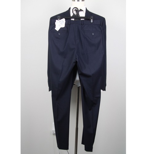 36R Kenneth Cole Men's 2-pc Suit Slim Suit Jacket Pants 29Wx32L Navy E05591 - Picture 12 of 17