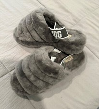 UGG Australia s/n 1095119 Fluff Yeah Slides US Women’s size 8 Slipper Charcoal