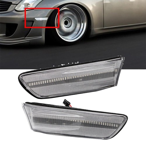 White LED Front Side Marker Light Turn Signal For 2003-2007 Infiniti G35 Coupe - Picture 1 of 9