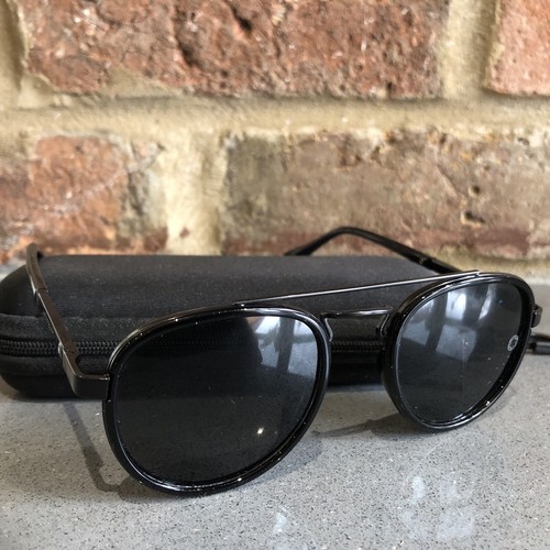 Mont Blanc All Black Sunglasses MB749 Round Used Very Good - Picture 16 of 19