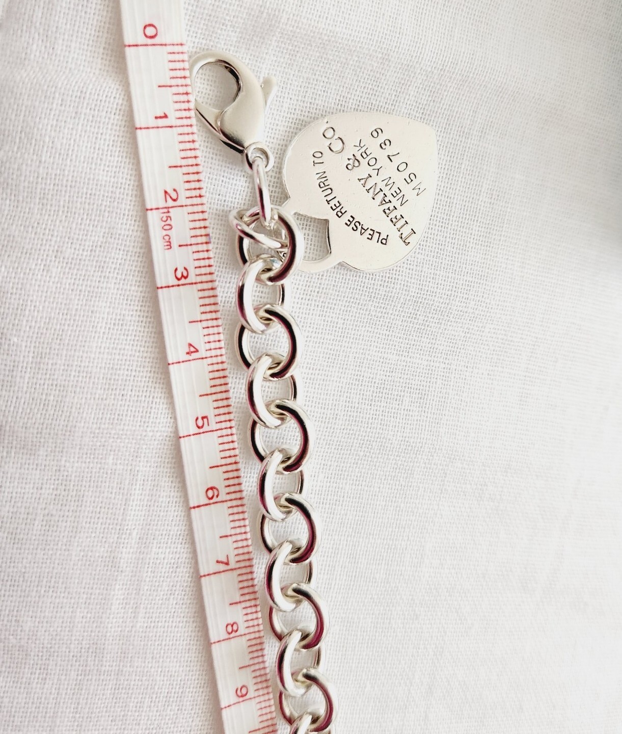 Tiffany & Co. Return to Tiffany Heart Tag Bracelet Sterling Silver 925