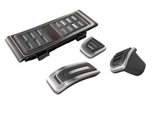 2015-2019 Volkswagen Golf GTI Jetta Aluminum Pedal Set Gas Brake Clutch Footrest - Picture 4 of 10
