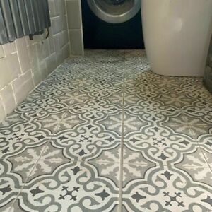 Retro Wall Floor Ceramic Tiles, Green And White Floor Tiles