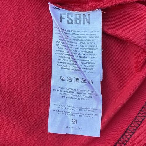 FSBN Reckless Baseball Jersey Small Red Black Relaxed Fit USA Fubu Style - Picture 8 of 13