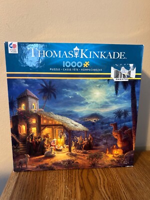 1000 PC Thomas Kinkade 26x19 Jigsaw Puzzle The Nativity Christmas | eBay