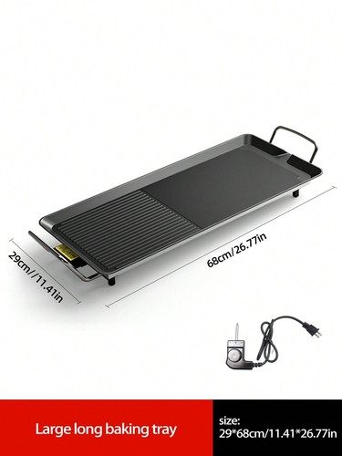 Aluminum Alloy Smokeless Barbecue Multifunctional Electric Grill Tray Barbecue - Picture 12 of 45