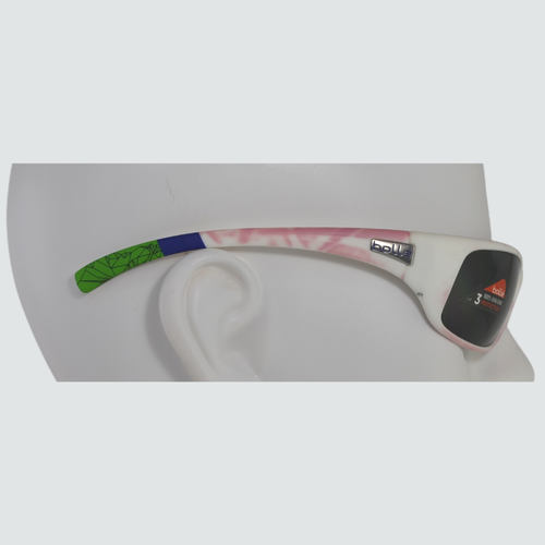 Nuevas gafas de sol Bolle - retroceso 12439 - blanco mate/azul TNS (67 mm) - Imagen 3 de 5