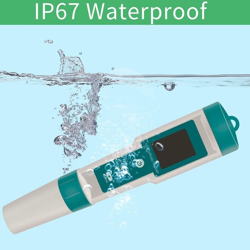 Medidor de calidad del agua herramienta probadora luz de fondo PH/TDS/EC/ORP/TEMP/SG/Salinidad - Imagen 9 de 12