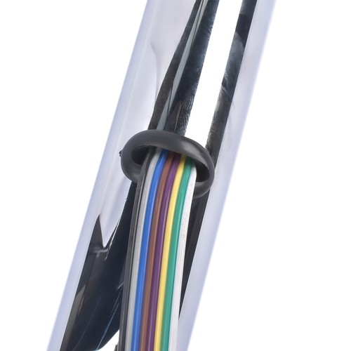 Columna de dirección inclinable manual cromada Street Rod de 30" cambio de piso con adaptador sin llave - Imagen 14 de 15