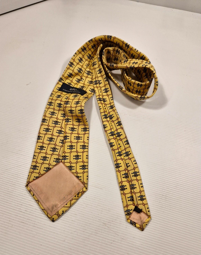 ETC Essential Collection Silk Yellow Necktie Business Formal Tie - 第 6/6 張圖片