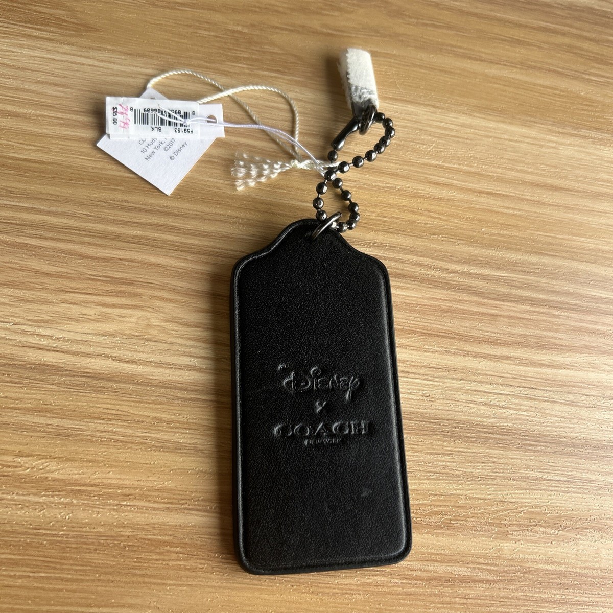 新品☆Mickey Mause／Leather Charm Coach x Disney Mickey Mouse 50th Leather Plush Bag Charm Key