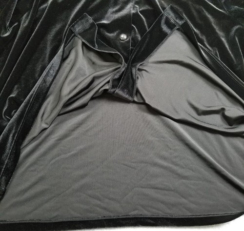 Notations Top Women’s 2X Plus Black Long Sleeves Button Up Shirt Velour Stretch - Picture 7 of 12