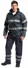 Portwest US434 Iona Lite Waterproof Reflective Safety Quilt Lined Bomber Jacket
