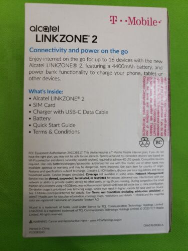 *Lot of 5* New/ Alcatel Linkzone 2 T-Mobile MW43TM WiFi 4G LTE Hotspot - Picture 3 of 8