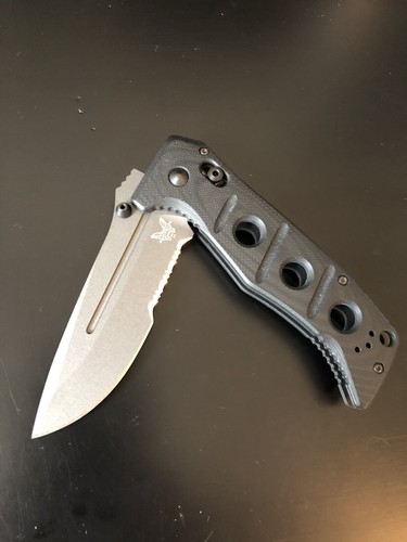 Benchmade ADAMAS Knife Black Class 275SGY-1 Cruwear AXIS Sibert Tactical Militar - Picture 6 of 8