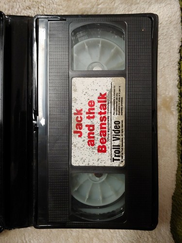 JACK & THE BEANSTALK VHS 1987 HTF Troll Video CARTOON Very Good CLAM SHELL CASE - Picture 3 of 4