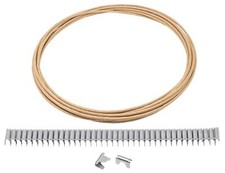 Upholstery Stay Wire for Sofa Furniture Springs, 20ft with 40 Clips, 16 Gauge...