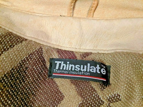 Warme WILSONS Damen gelbe Lederjacke Thinsulate Wärmeisolierungsfutter, M - Bild 9 von 11