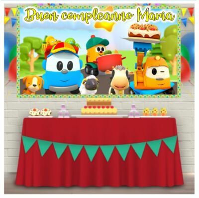 Banner Compleanno Personalizzato Con Foto – Per Esterno/Interno, Tema Blu/Rosa