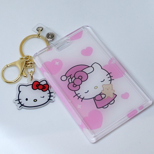 Cute Hello Kitty Key Chain ID Holder Backpack - Picture 2 of 4